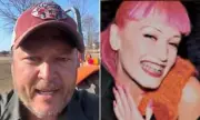 Blake Shelton Shares Throwback of Gwen Stefani's Pink Hair Era During Farm Tour