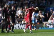 Brighton Defeat Liverpool 2-1 as Welbeck Double and Ekitike Injury Hit Reds