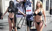 Courtney Stodden Stars in PETA's Vegan Leather Campaign Drenched in Tar