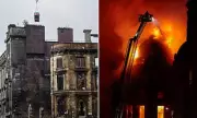 Demolition of Glasgow's Fire-Ravaged Union Corner Building Begins Brick by Brick