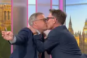Ed Balls and Richard Arnold Recreate Harry Styles' SNL Kiss on GMB
