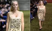 Gillian Anderson Stuns on Miu Miu Runway at Paris Fashion Week