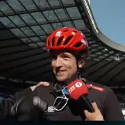 Greg James Completes 1,000km Bike Ride for Comic Relief in Emotional Finish