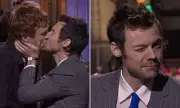 Harry Styles' Gay Kiss on SNL Sparks Fan Frenzy Over Queerbaiting