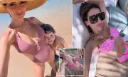 Hilaria Baldwin Flaunts Figure in Tropical Spring Break with Family
