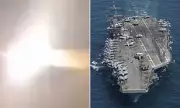 Iran Claims Missile Strike on US Carrier Amid Regional Barrage and Global Tensions