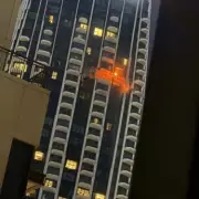 Iranian Drone Strikes Dubai Luxury Tower, Leaving Gap in High-Rise