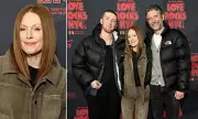 Julianne Moore's Rare Red Carpet Appearance with Husband and Son at NYC Benefit