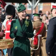 Kate Middleton Returns in Green for St Patrick's Day Irish Guards Tradition