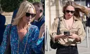Kate Moss and Daughter Lila Grace Paris Fashion Week with Stylish Outings
