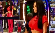 Kim Kardashian Shines in Red on Las Vegas Film Set for 'The Fifth Wheel'