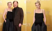 Kirsten Dunst Stuns at Actor Awards in Black Gown with Dramatic Open Back