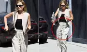 Margot Robbie's Wrinkled Linen Outfit Sparks Fashion Debate in Los Angeles