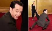 Matthew Rhys and Keri Russell's Playful Red Carpet Moment Steals Show at 2026 Actor Awards