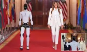 Melania Trump Hosts Historic White House Event with Humanoid Robot Figure 3