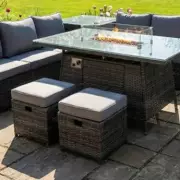 Rattan Dining Set with Firepit Drops to £799, Saving Shoppers Over £1,400