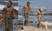 Retired NBA Star Blake Griffin Shows Off Physique on Malibu Beach Stroll with Fiancée
