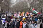 Thousands March in London Demanding End to US-Israeli Strikes on Iran