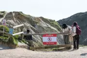 Tourists Defy Danger Signs to Access Closed Durdle Door Beauty Spot