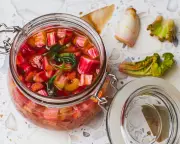 Transform Limp Rhubarb into a Gut-Healthy Honey-Fermented Jam