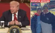 Trump Mocks Reporter Over Son's Baseball Career in Awkward White House Exchange