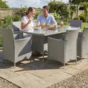 Wowcher's £850 Discount on 6-Seater Rattan Dining Set for Easter Hosting