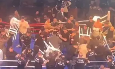 Boxing Match in Turkey Erupts into Massive Brawl After Coach Taunts Opponent