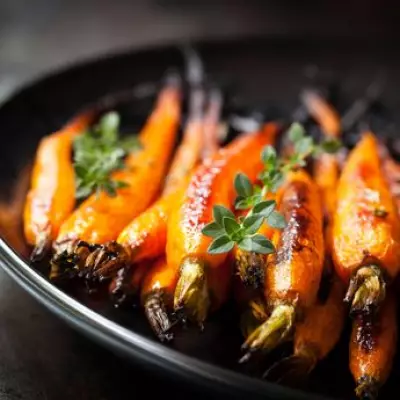 Chef Poppy O'Toole's Air Fryer Maple Carrots Transform Sunday Roasts