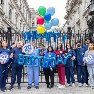 Dentists Protest at Downing Street Demanding Urgent NHS Funding Reform