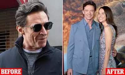 Hugh Jackman Debuts Dramatic Jet-Black Hair at New York Premiere