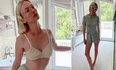 January Jones Jokes About Rare Tan in Underwear Post After Spring Break Look