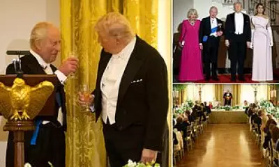 King Charles Gifts Trump Bell from HMS Trump at State Dinner