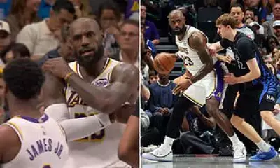 LeBron James Scolds Son Bronny Mid-Game During Lakers' Defeat to Mavericks
