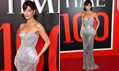 Maura Higgins Stuns in Silver Gown at Time 100 Gala, Joins Dancing With the Stars