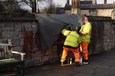 ‘Not Our King’ Graffiti Defaces Welsh Cathedral Hours Before Royal Visit