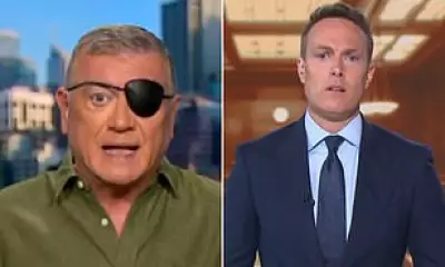 Peter Ford's Eyepatch Sparks Concern on Sunrise, Jokes About Bond Villain Look