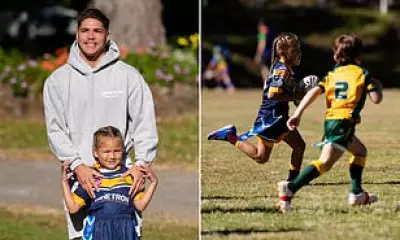 Reece Walsh Steps Back to Watch Daughter Leila's Junior Rugby League Debut