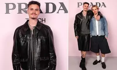 Romeo Beckham Lets Loose at Prada Party in London