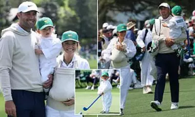 Scottie Scheffler's Family Joins Him at Masters Par 3 Contest After Birth of Second Son
