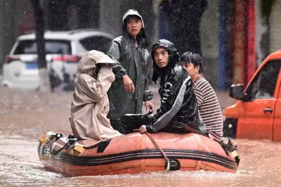 Southern China Flooding Forces Evacuations, Submerges Vehicles