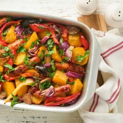 Spanish Sausage & Potato Tray Bake: A 30-Minute Family Feast