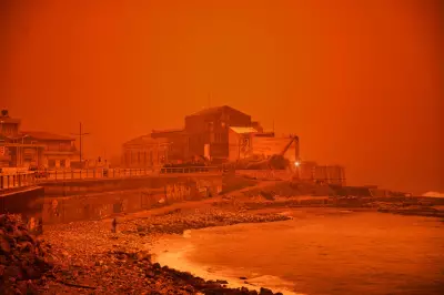 Storm Erminio Brings Apocalyptic Orange Skies to Crete with Sahara Dust