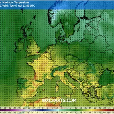 UK Weather Maps Predict 21C Scorcher with 12 Regions Hotter Than Turkey