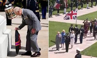 US Soldier Flies Union Flag Upside Down During King Charles Visit