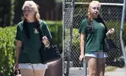 Amanda Bynes Spotted in LA with Blue Eyebrows and Princess Diana's Dior Bag