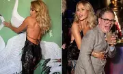 Amanda Holden Stuns in Backless Gown at BAFTA Bash with Alan Carr