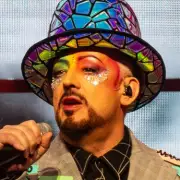 Boy George in Tears After Arriving at Golders Green Stabbing Scene