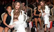 Chrissy Teigen and Daughter Luna Shine at Fashion Awards Family Outing