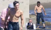 Cillian Murphy Shirtless on Set with Daniel Craig in Greece Prison Drama