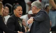Coaches' Heated Exchange Mars South Carolina's March Madness Triumph Over UConn